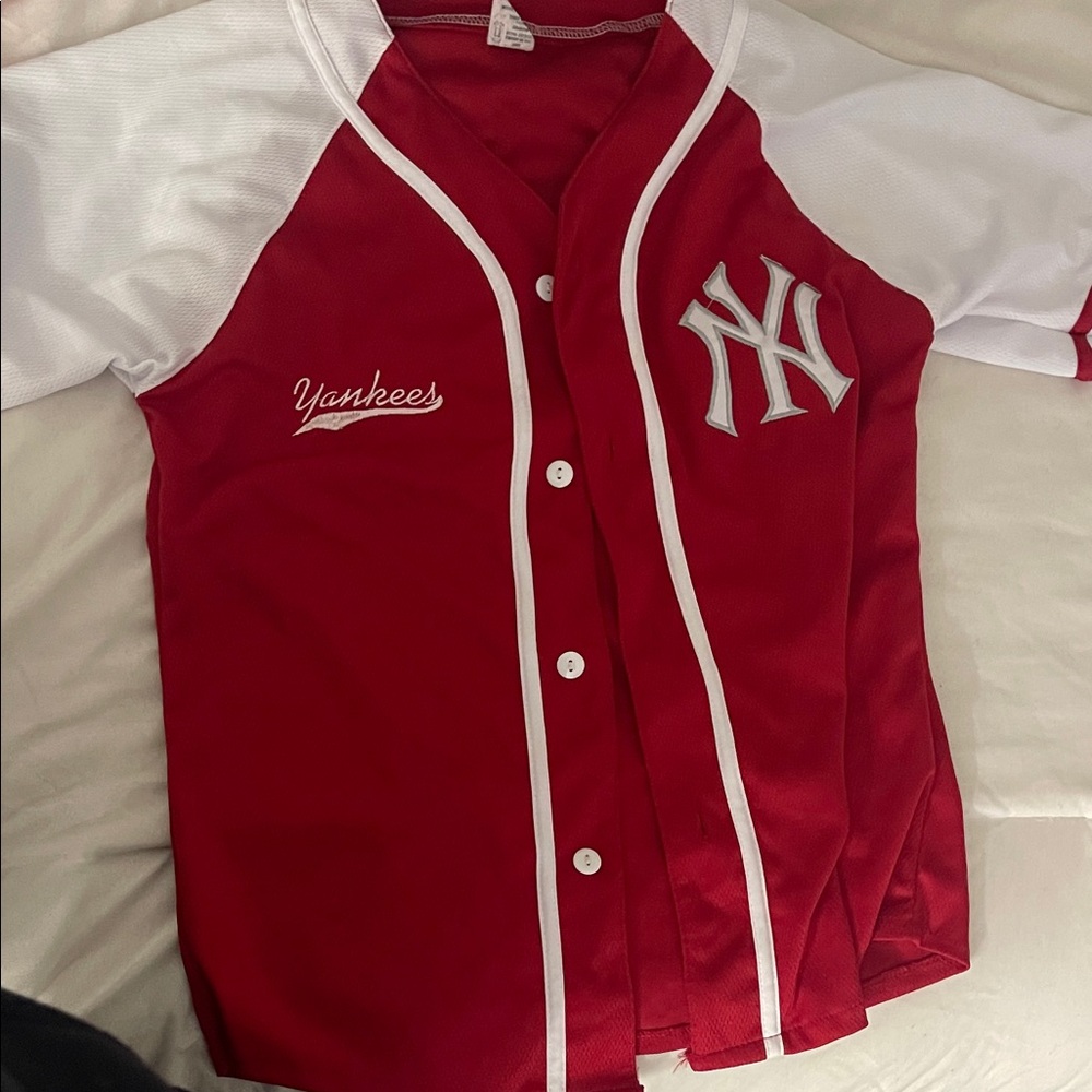Kids Red Baseball Jersey